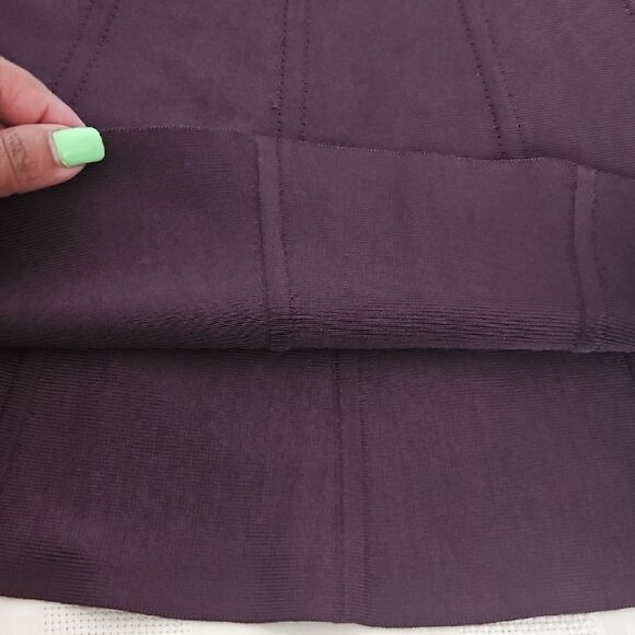 Wilfred Deep Purple Pleated A-Line Mini Skirt - Picture 11 of 16